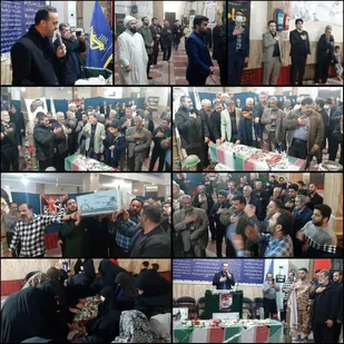 استقبال پرشور اهالی روستای عسگرآباد و شعیب آباد پیشوا از شهید گمنام در شب شهادت سیدالشهدای مقاومت