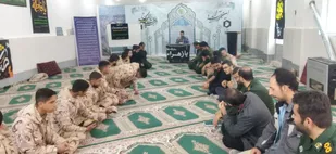 مراسم عزاداری ایام فاطمیه در سپاه ناحیه آرادان از درگاه دوربین