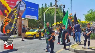 برپایی دسته&zwnj;های عزاداری عاشورای حسینی در اشتهارد +تصاویر