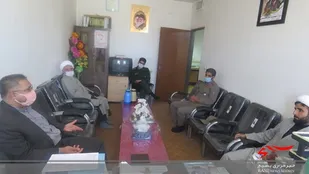 دیدار مسئول سیاسی سپاه حضرت جوادلائمه (ع) با مسئول دفتر نمایندگی ولی فقیه سپاه شیروان