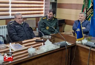 دیدار مسوولان شهرستان تاکستان با فرمانده سپاه ناحیه امام علی(ع)&nbsp;