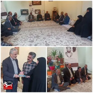 تکریم از خانواده معظم اولین شهید انقلاب اسلامی