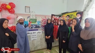 نواختن زنگ مهر و مقاومت در مدارس آموزش و پرورش بخش دلوار