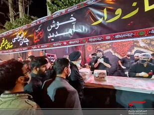 برپایی موکب عزاداری اربعین حسینی به همت بسیجیان حوزه 119+تصاویر