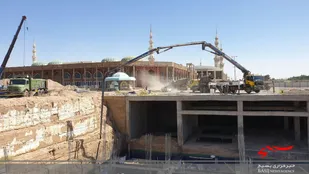 احداث موتورخانه مرکزی مسجد جمکران به همت بسیج سازندگی استان قم