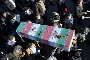 تشییع پیکر شهدای گمنام در ناغان