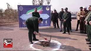 مراسم کلنگ زنی آغاز به ساخت نیروگاه ۳۰۰ کیلو وات محرومیت زدایی استان قم