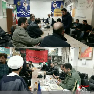دیدار صمیمی فرمانده و کارکنان کلانتری ۱۷ با فرمانده و بسیجیان حوزه ۲۱ عمار یاسر به مناسبت هفته بسیج