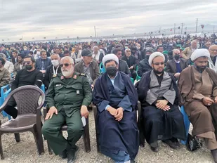مراسم سومین ساگرد شهادت سردار سلیمانی و یادواره 500 شهید عشایر جنوب استان در کهنوج برگزار شد