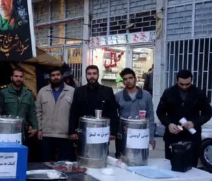 برپایی ایستگاه جمع آوری کمک&zwnj;های مردمی توسط حوزه مقاومت بسیج شهید صادقی خوانسار برای سیل زدگان سیستان و بلوچستان
