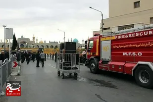 استقرار ۱۳۹ آتش&zwnj;نشان در مسیرهای منتهی به حرم رضوی
