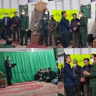 مراسم تکریم و معارفه فرمانده پایگاه امام صادق(ع) برگزار گردید