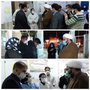 بازدیدحجت الاسلام نیک&zwnj;بین از بیمارستان ولیعصر(عج) بردسکن