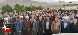 تشییع پیکر پدر شهید فلاح&zwnj;نژاد در ساوجبلاغ به روایت تصویر