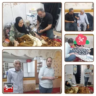 ویزیت و مراقبت سالمندان ناتوان در منزل