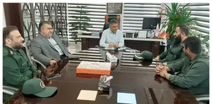 دیدار فرمانده سپاه شهرستان با شهردار پیشوا