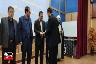 آیین تکریم و معارفه رییس دادگستری شهرستان فامنین