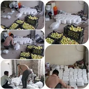 پخت 600 پرس غذای گرم در روستای کهیان