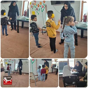 سنجش سلامت و یادگیری کودکان پیش&zwnj;دبستانی بهشت کودک پایگاه شهیده حاجی شاه&nbsp;