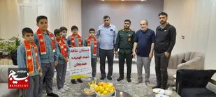 دیدار وتجلیل از جانباز دوران دفاع مقدس در هندیجان
