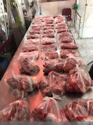 تقدیم 45 بسته گوشت گرم در شهرکرد