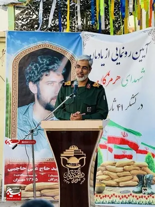 رونمایی ازیادمان شهدای شاخص  هرمزگان درلشکر41 ثارالله کرمان
