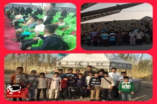 مشارکت کودکان و نوجوانان در بزرگداشت دفاع مقدس در سرخه