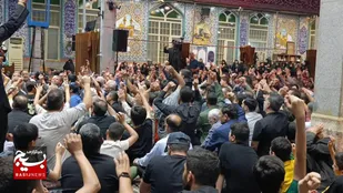 وداع با شکوه مردم کرج با شهید القدس سعید آبیار
