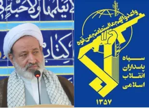 حضور حجت&zwnj;الاسلام حسن دهشیری امام جمعه اردستان دربین پاسداران حریم ولایت ناحیه مقاومت بسیج سپاه اردستان