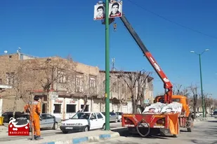 &nbsp;نصب و اجرای تمثال ۱۷۰ شهید شهر بهار فضای شهر را عطرآگین کرد