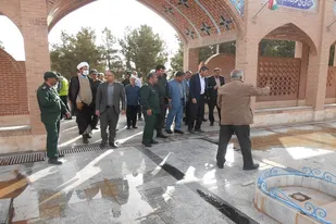 غبار روبی مزار شهدای جواد الائمه بجستان در سالروز آزاد سازی خرمشهر