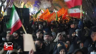 خروش شبانه عزاداران شهادت قائد امت حضرت آیت الله خامنه ای در قزوین