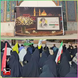 اقتدار مردم بندر هندیجان در اجتماع موج ۱۵۲ به یاد رهبر شهید