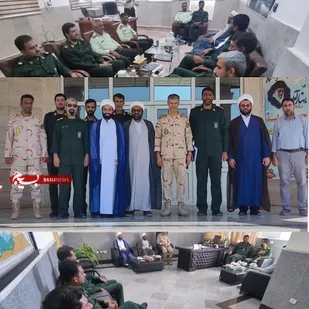 حضور  پاسداران ناحیه  بوموسی در فرماندهی انتظامی  به مناسبت هفته انتظامی